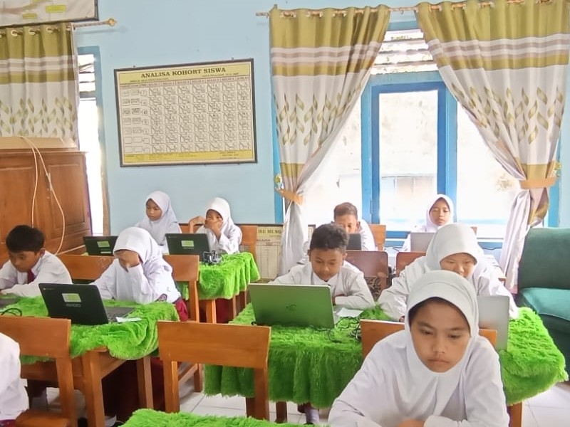 Pelaksanaan ANBK di SDN 3 Panji Kidul